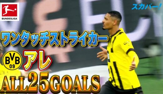 【ワンタッチストライカー】アレ(ドルトムント)ALL25GOALS 22/23 ドイツ ブンデスリーガ