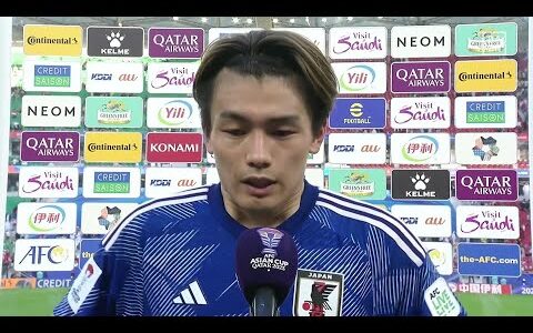 【試合後インタビュー】3得点に絡んだ上田綺世「課題はまだまだある」｜AFCアジアカップ 日本×インドネシア