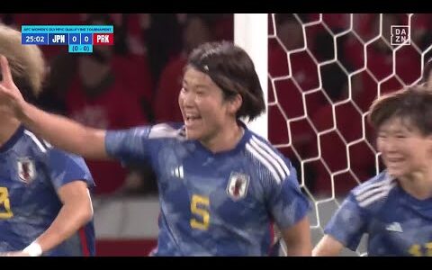 【速報】高橋はなのゴールで日本が先制！ オリンピックに向けて大きな1点に｜AFC女子サッカー パリ五輪最終予選 第2戦