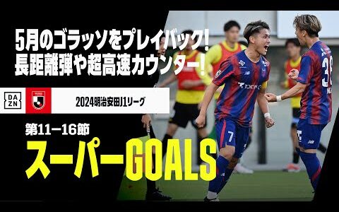 【5月スーパーGOALS】ゴラッソをプレイバック！長距離弾や超高速カウンター！｜2024明治安田J1リーグ第11-16節