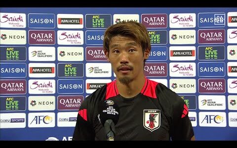 【試合後インタビュー｜守田英正】2ゴールで勝利に貢献！「後半はダイナミックに攻撃できた」｜AFCアジア最終予選 グループC第2節 バーレーン×日本