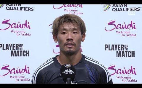 【試合後インタビュー｜守田英正】欠場の遠藤航に代わりキャプテンを務める「全体的にいい試合ではなかった」｜AFCアジア最終予選 グループC第4節 日本×オーストラリア