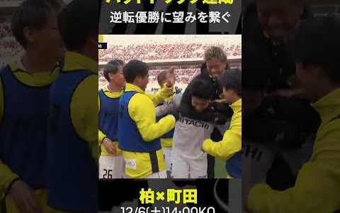 【エースは俺だ】細谷真大が逆転優勝に望みをつなぐハットトリック #柏レイソル #Jリーグ #Jみようぜ #だったらDAZN #shorts #サッカー