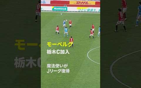 【魔法使いがJリーグ復帰】モーベルグが栃木シティFCに加入 #Jリーグ #だったらDAZN