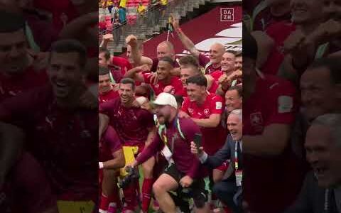 【歴史的偉業】スイス代表が準々決勝進出を決めた瞬間！ #DAZN #FIFAワールドカップ #本気で楽しむならDAZN #FIFAWorldCupOnYT